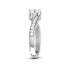 Jewelove™ Rings Designer Curvy Platinum Solitaire Setting for Women JL PT 480-M