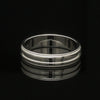 Jewelove™ Rings Designer Half Eternity & Plain Platinum Couple Rings JL PT 524