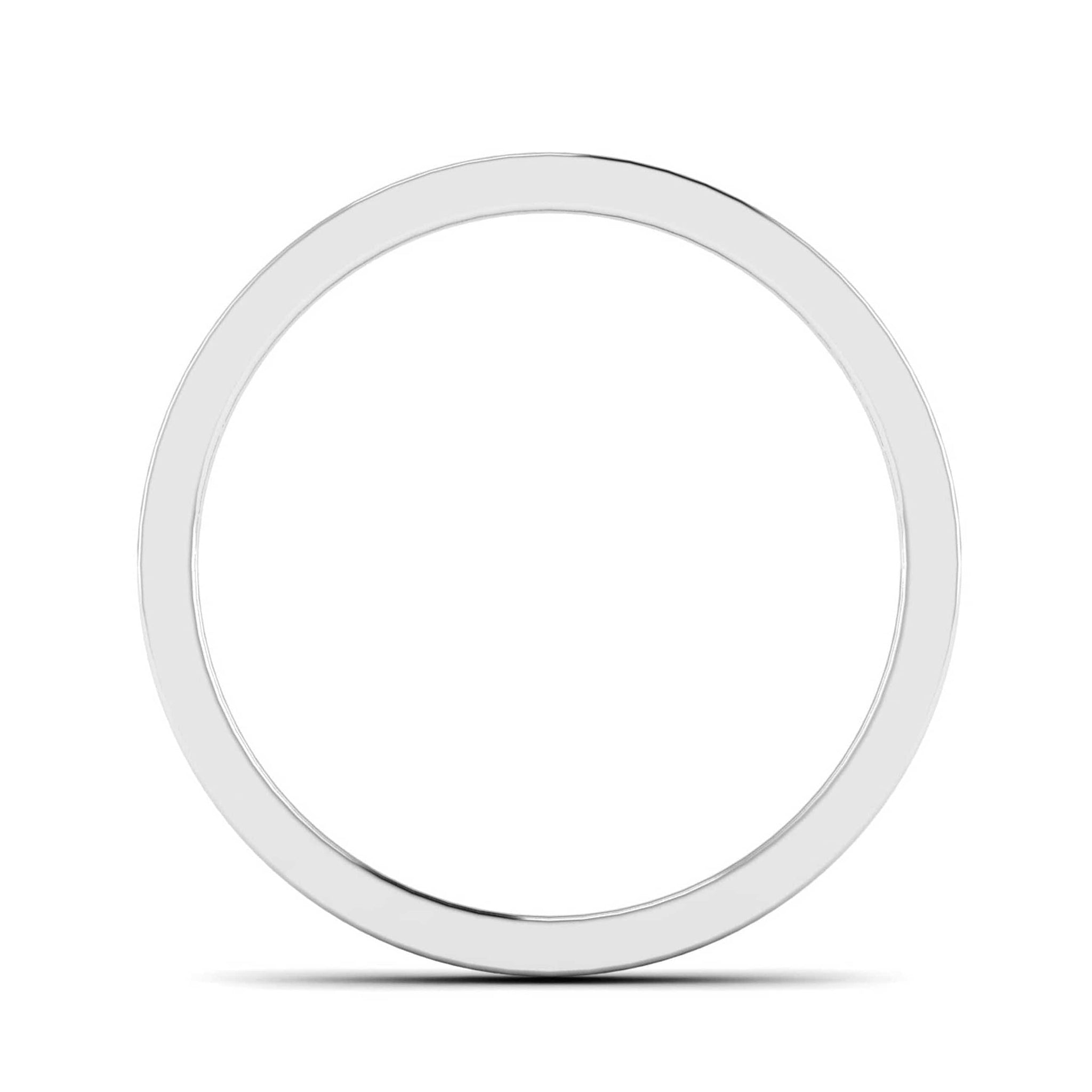 Jewelove™ Rings Designer Half Eternity Platinum Wedding Band with Diamonds JL PT 6746