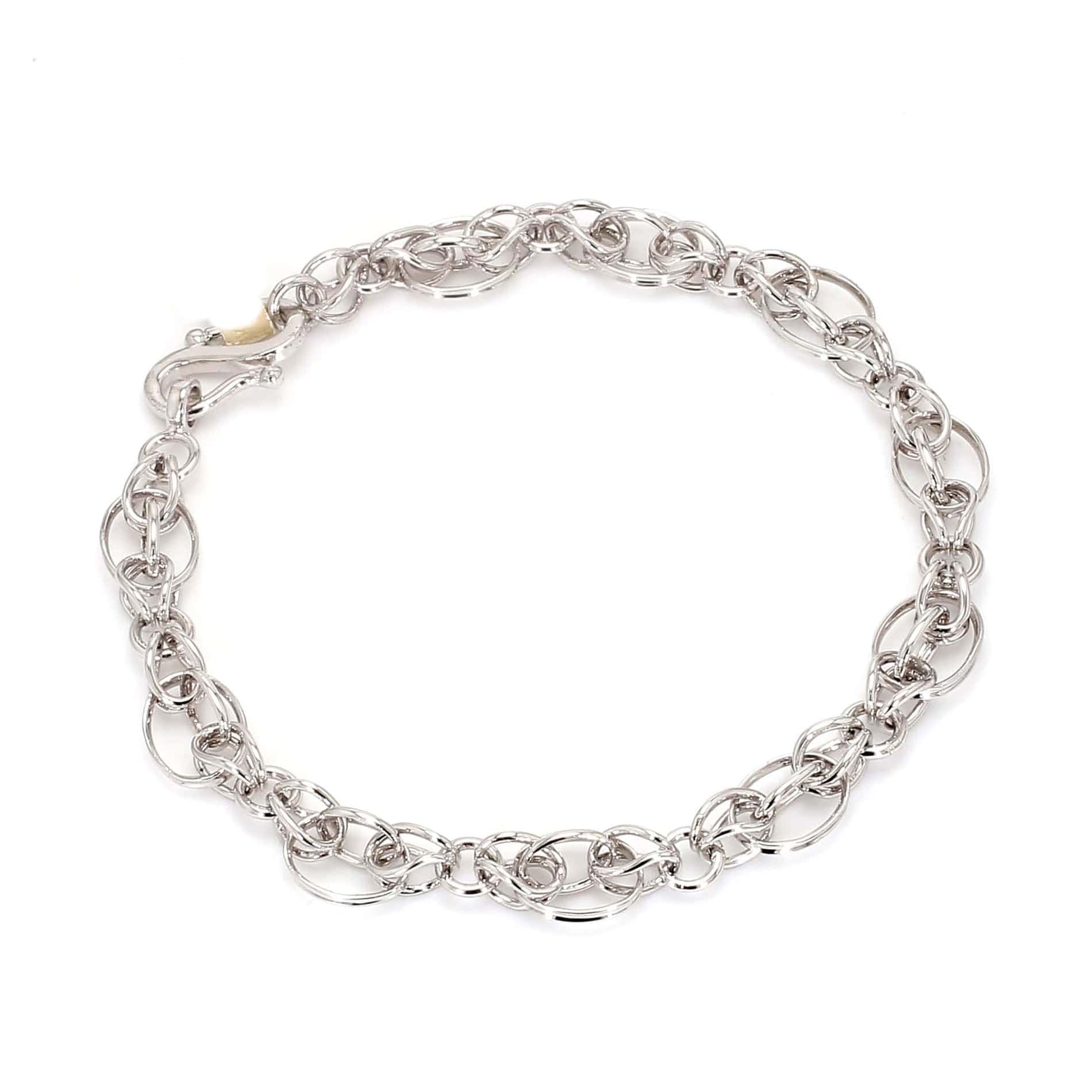 Jewelove™ Bangles & Bracelets Designer Platinum Bracelet for Men JL PTB 1109