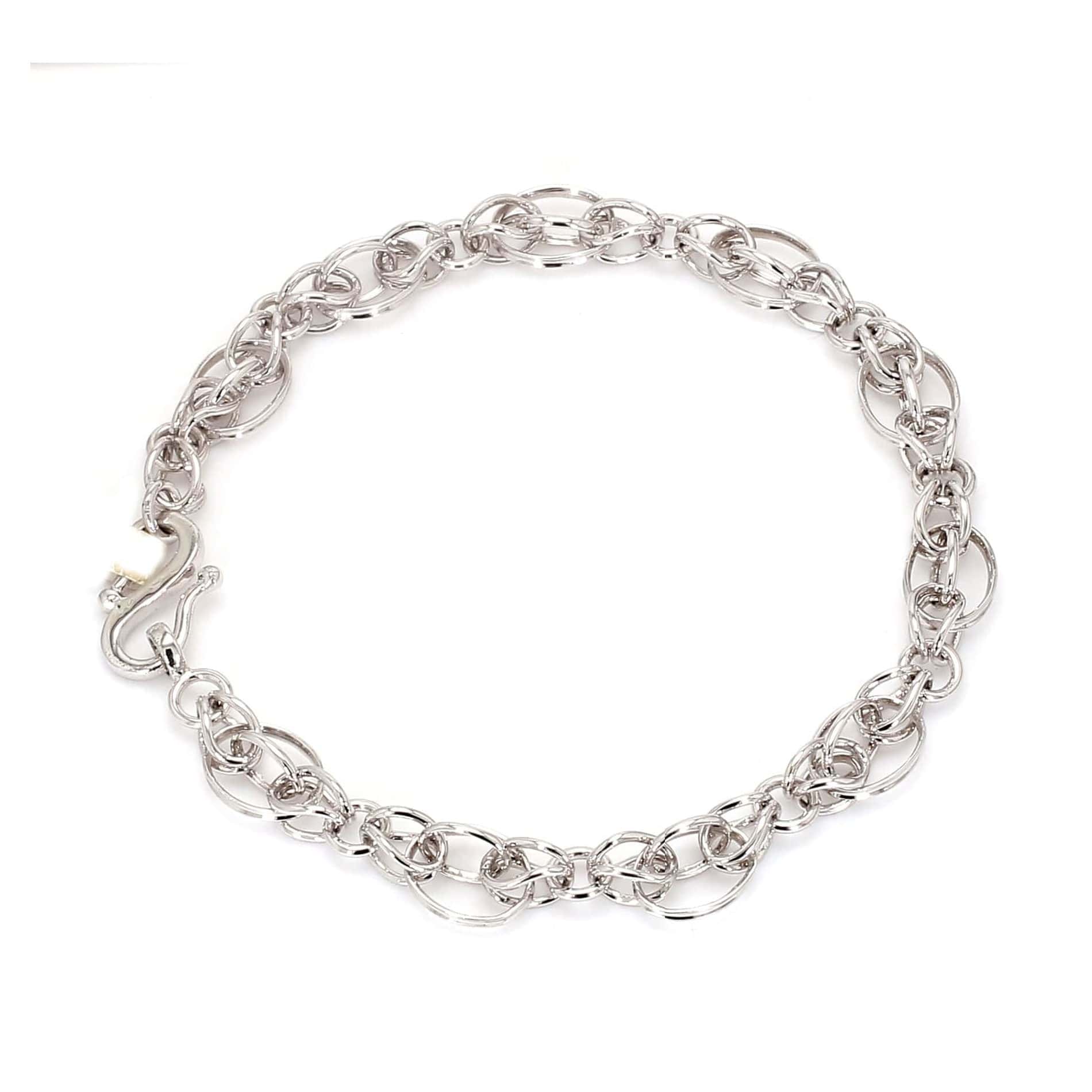 Jewelove™ Bangles & Bracelets Designer Platinum Bracelet for Men JL PTB 1109