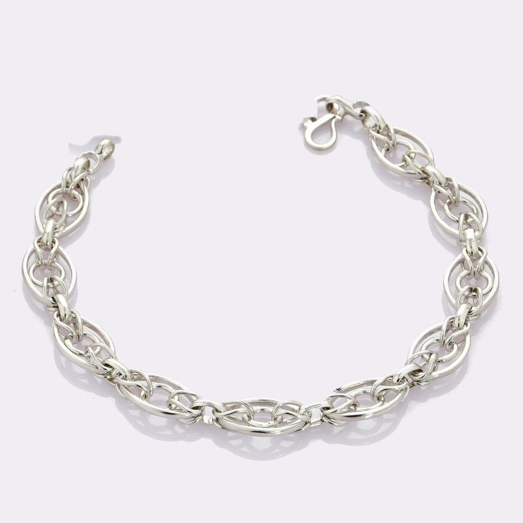 Jewelove™ Bangles & Bracelets Designer Platinum Bracelet for Men JL PTB 695