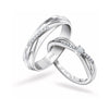 Jewelove™ Rings VVS GH / Both Designer Platinum Couple Rings with Diamonds JL PT 912