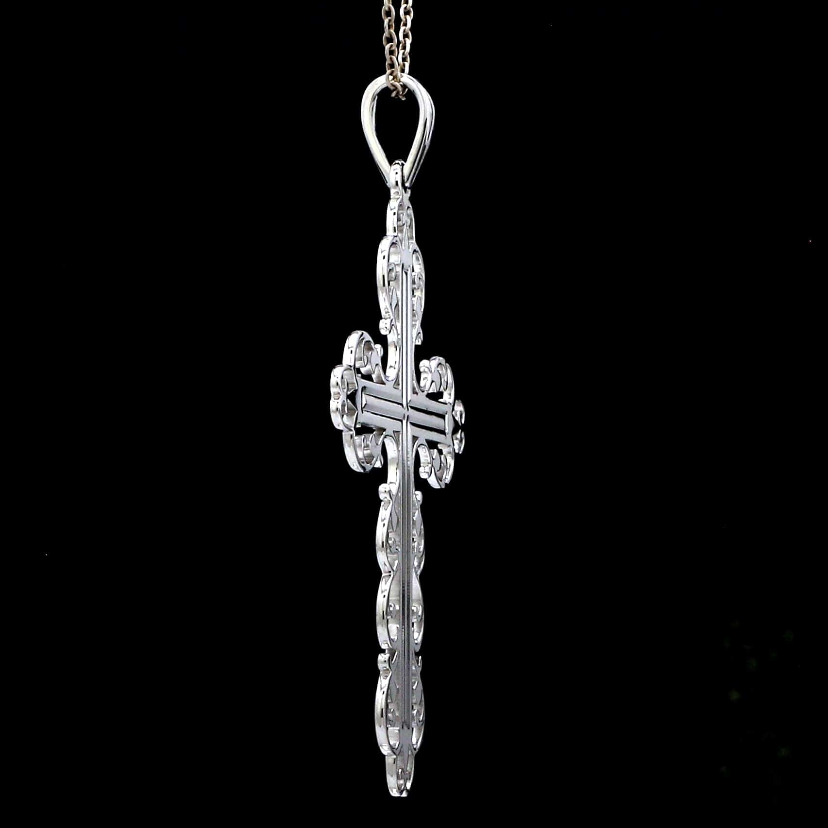 Jewelove™ Pendants Designer Platinum Cross Pendant JL PT P 243-B