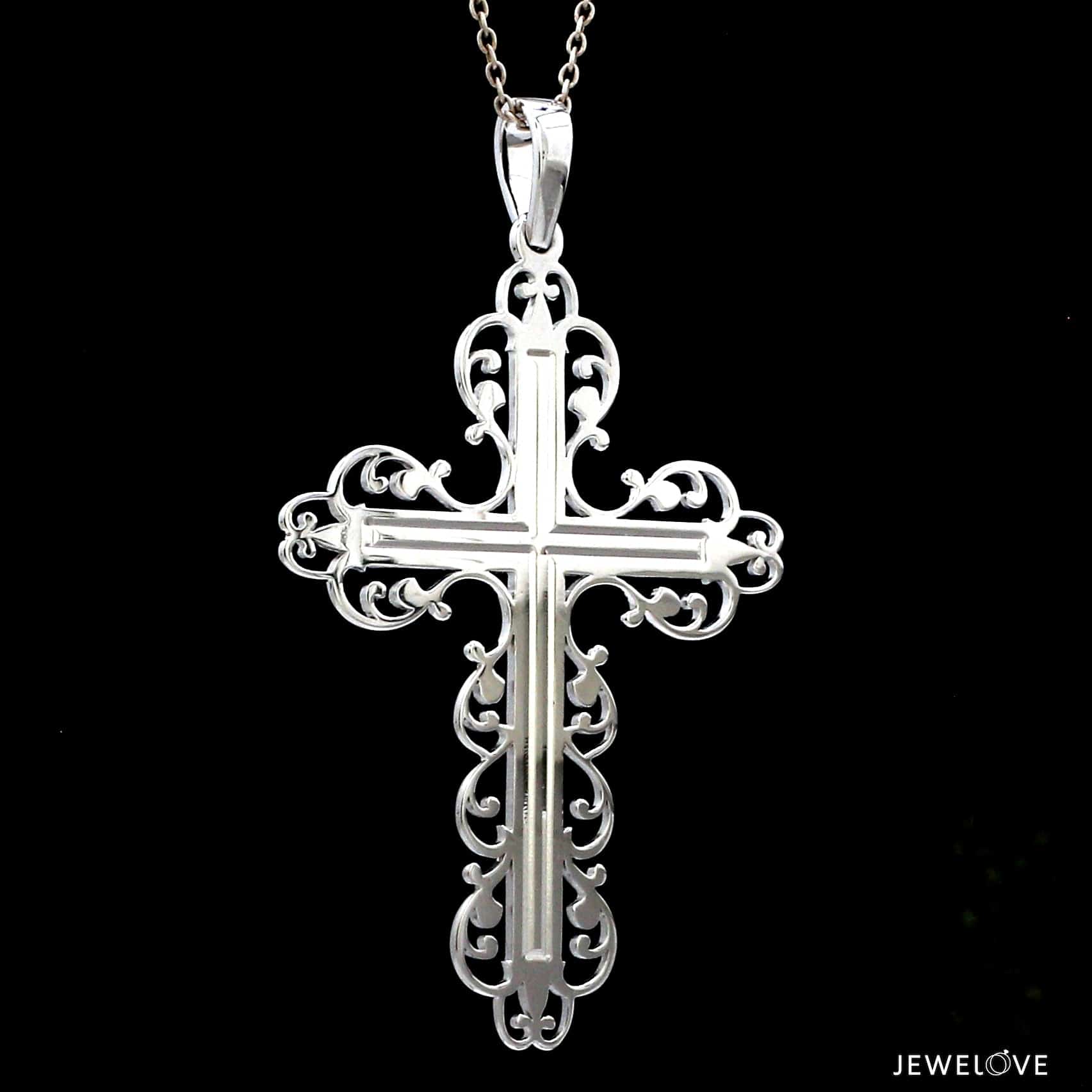 Jewelove™ Pendants Designer Platinum Cross Pendant JL PT P 243-B