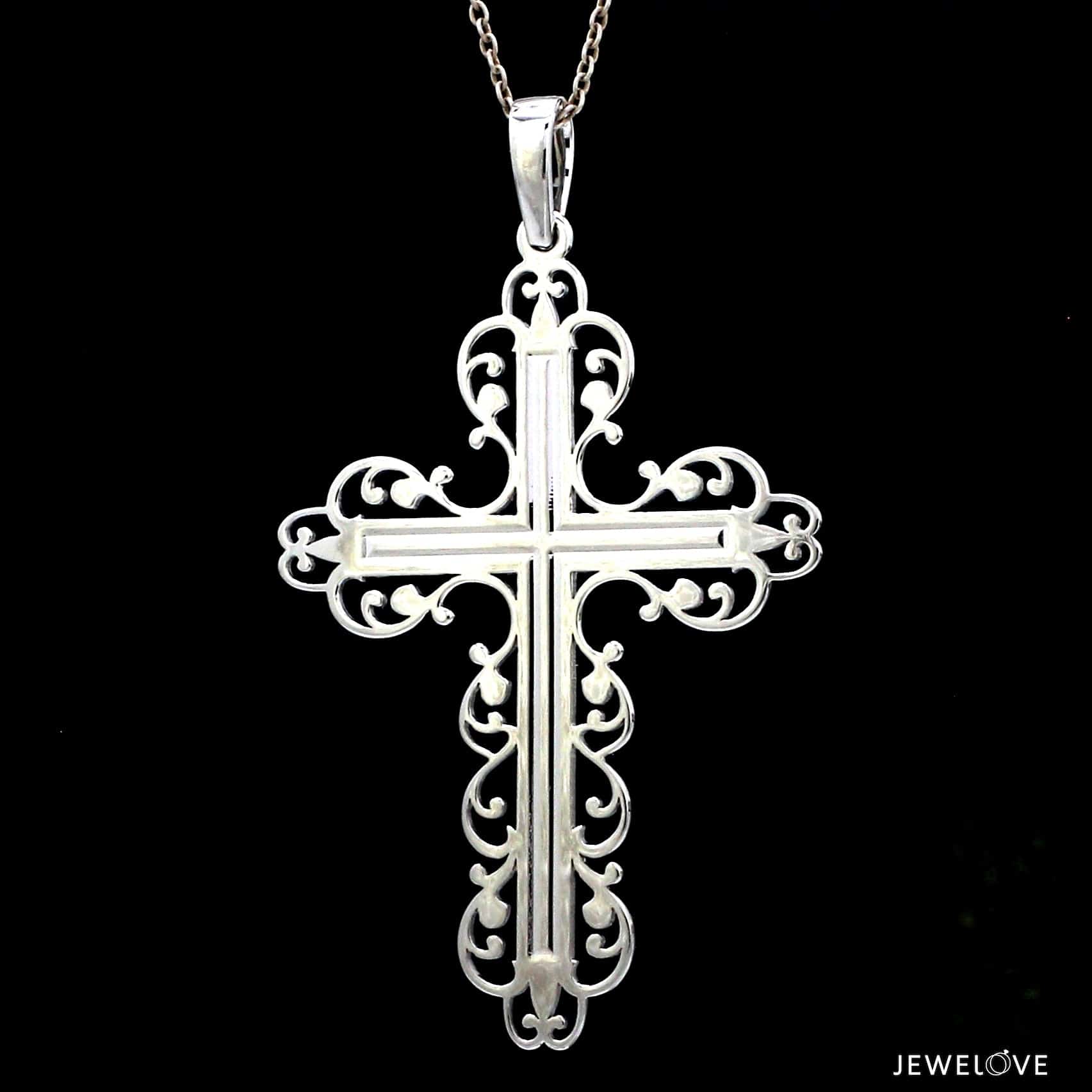 Jewelove™ Pendants Designer Platinum Cross Pendant JL PT P 243-B