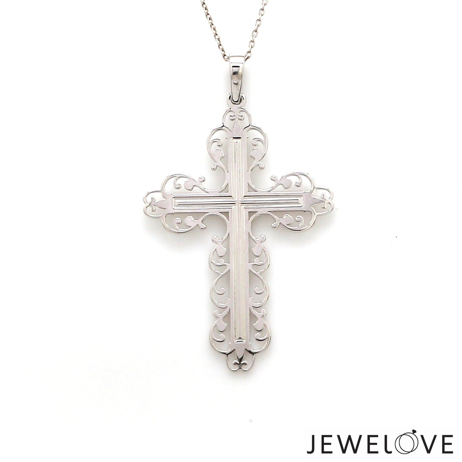 Jewelove™ Pendants Designer Platinum Cross Pendant JL PT P 243-B