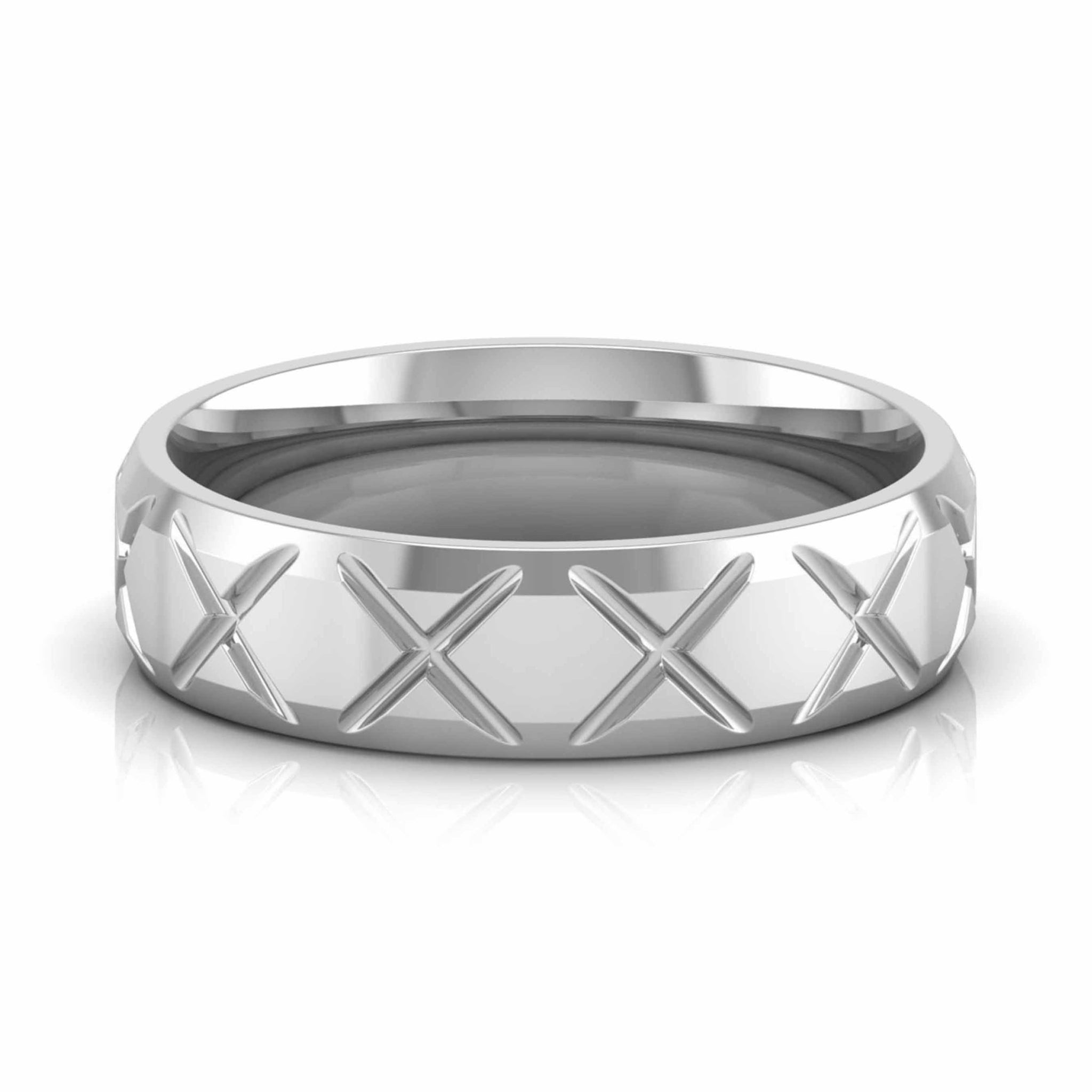 Jewelove™ Rings Designer Platinum Diamond Couple Ring JL PT CB 147