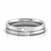 Jewelove™ Rings Women's Band only / SI IJ Designer Platinum Diamond Couple Ring JL PT CB 54