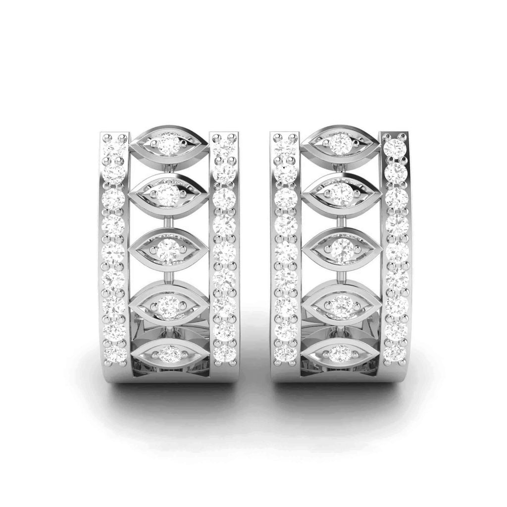 Jewelove™ Earrings SI IJ Designer Platinum & Diamond Earrings for Women JL PT E BL-10