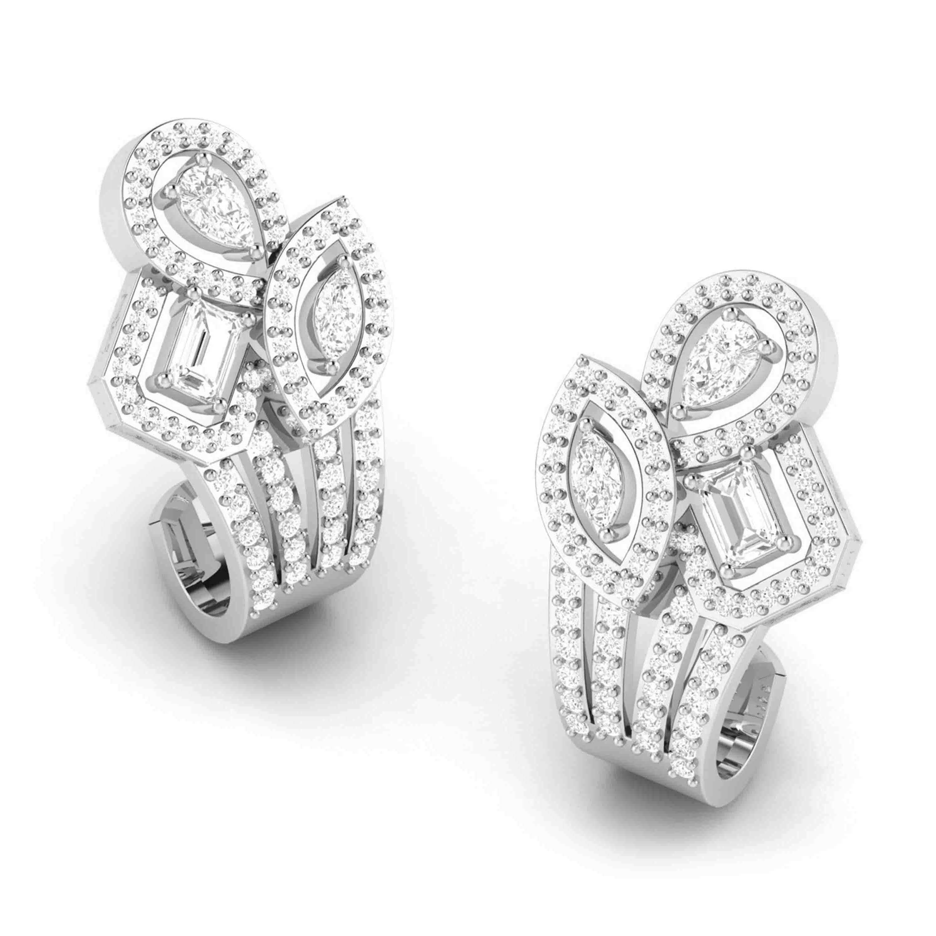 Mariell Cubic Zirconia Cushion Shape 10mm Halo Clip On Stud Earrings with  Round Cut Solitaire 4556EC  Clip On Earrings