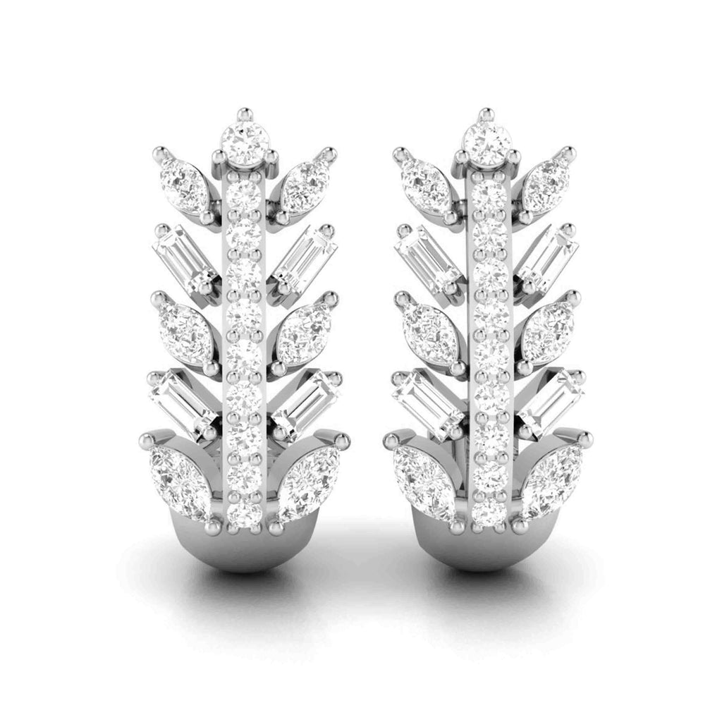Jewelove™ Earrings SI IJ Designer Platinum & Diamond Earrings for Women JL PT E BL-24