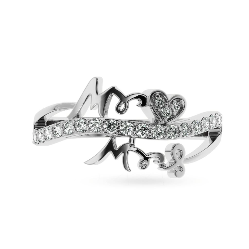 Jewelove™ Rings SI IJ Designer Platinum Diamond Heart Ring for Women JL PT LC887