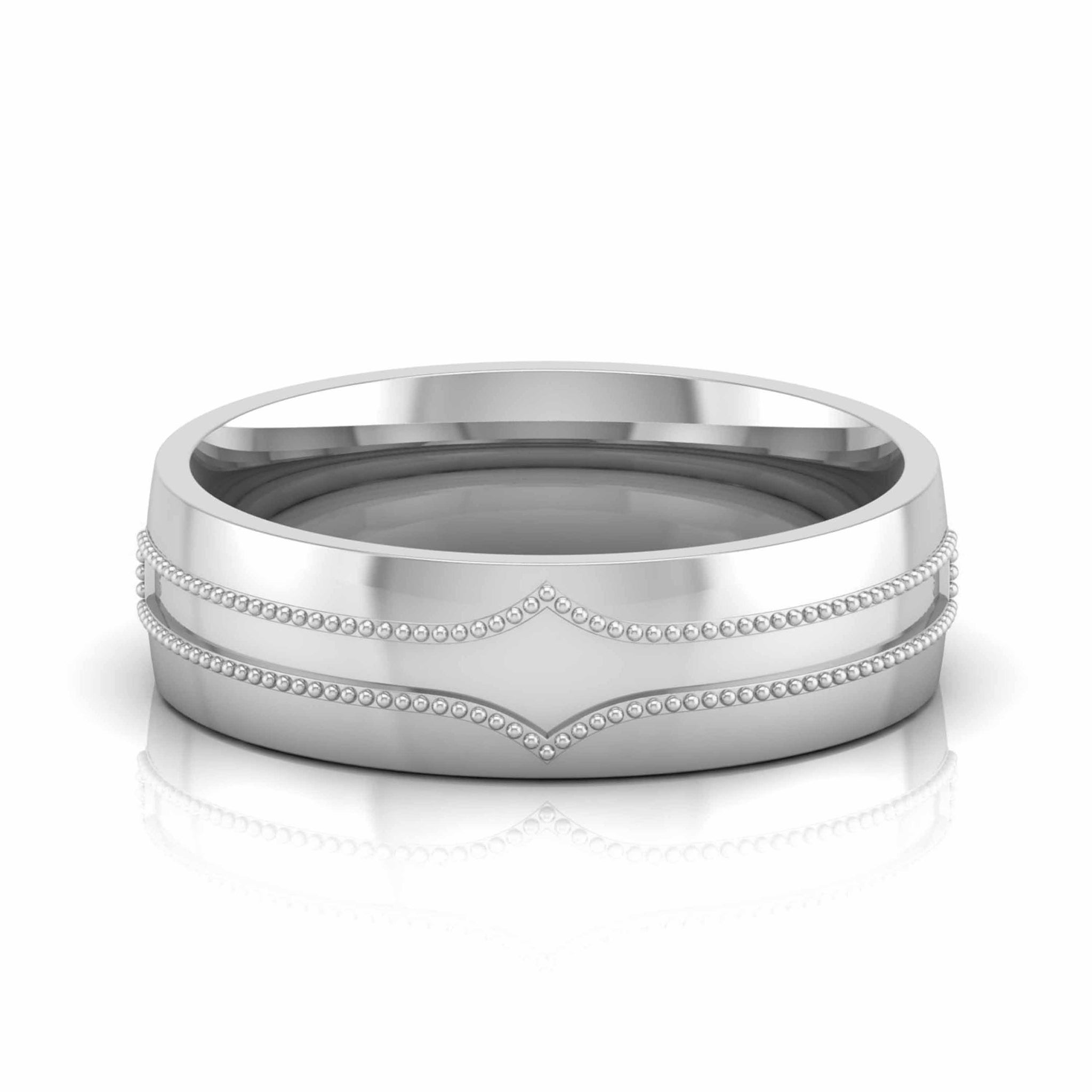 Jewelove™ Rings Designer Platinum Diamond Love Bands JL PT CB 132