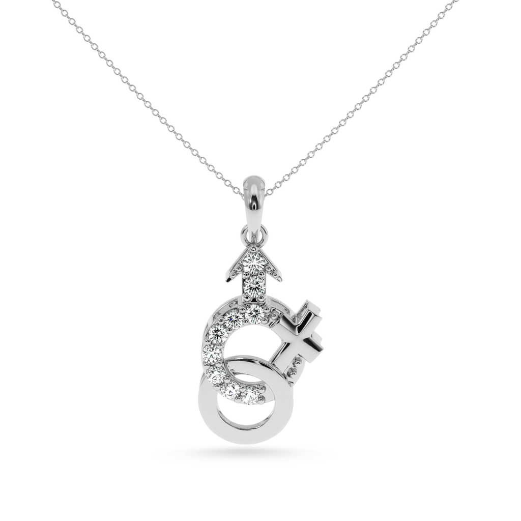 Jewelove™ Pendants SI IJ Designer Platinum Diamond Pendant for Women JL PT P LC944
