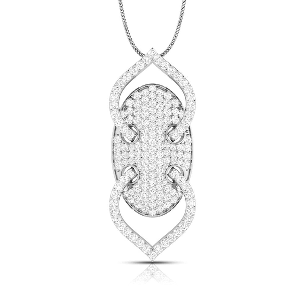 Jewelove™ Pendants Designer Platinum Diamond Pendant for Women JL PT P NL8521