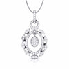 Jewelove™ Pendants & Earrings only Pendant Designer Platinum Diamond Pendant Set JL PT P 28