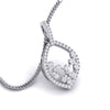 Jewelove™ Pendants & Earrings only Pendant Designer Platinum Diamond Pendant Set JL PT P 7