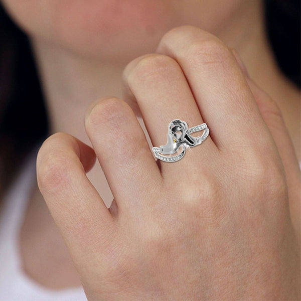 Jewelove™ Rings Designer Platinum Diamond Ring for Women JL PT LC857
