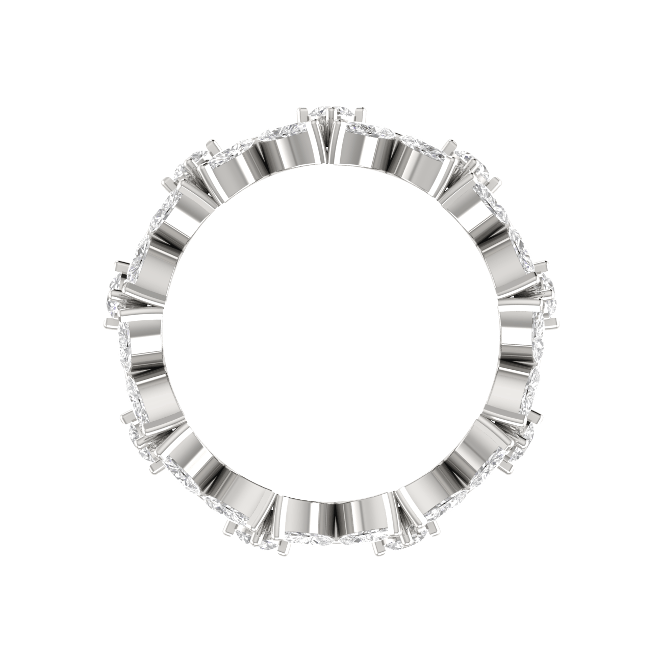 Jewelove™ Rings Designer Platinum Diamond Ring for Women JL PT RD RN 9292