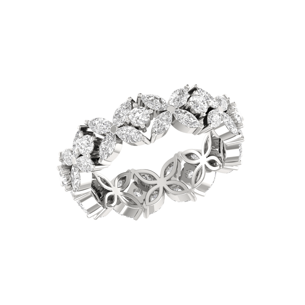 Jewelove™ Rings Designer Platinum Diamond Ring for Women JL PT RD RN 9292