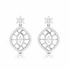 Jewelove™ Earrings SI IJ Designer Platinum Earrings with Diamonds JL PT E NK-63