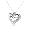 Jewelove™ Pendants Designer Platinum Heart Diamond Pendant for Women JL PT P LC949