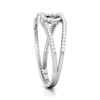 Jewelove™ Rings Designer Platinum Heart Diamond Ring JL PT R 8152