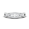Jewelove™ Rings Designer Platinum Infinity Ring with Diamonds for Women JL PT 970