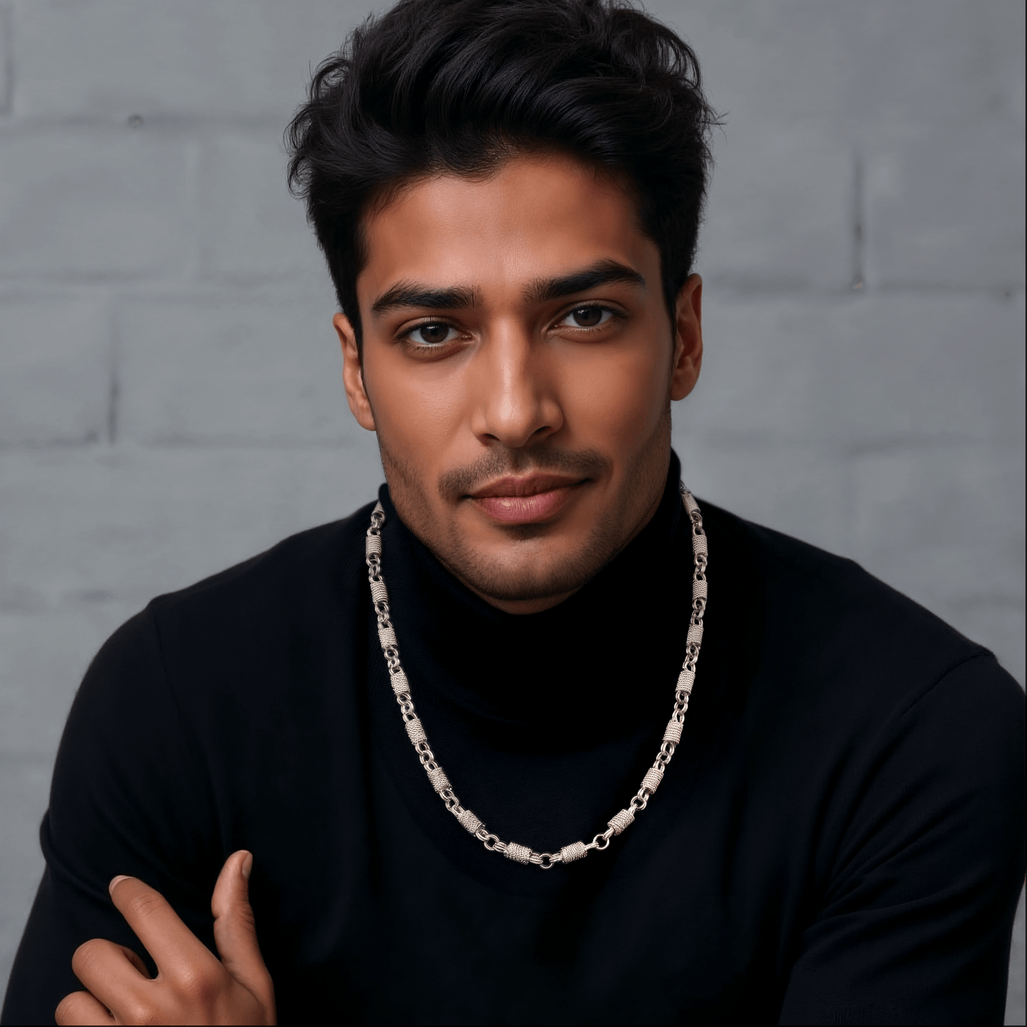 Jewelove™ Chains Designer Platinum Links Chain for Men JL PT CH 1153