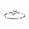 Jewelove™ Rings SI IJ / Women's Band only Designer Platinum Marqusie Cut & Round Brilliant Cut Diamond Ring JL PT 0661