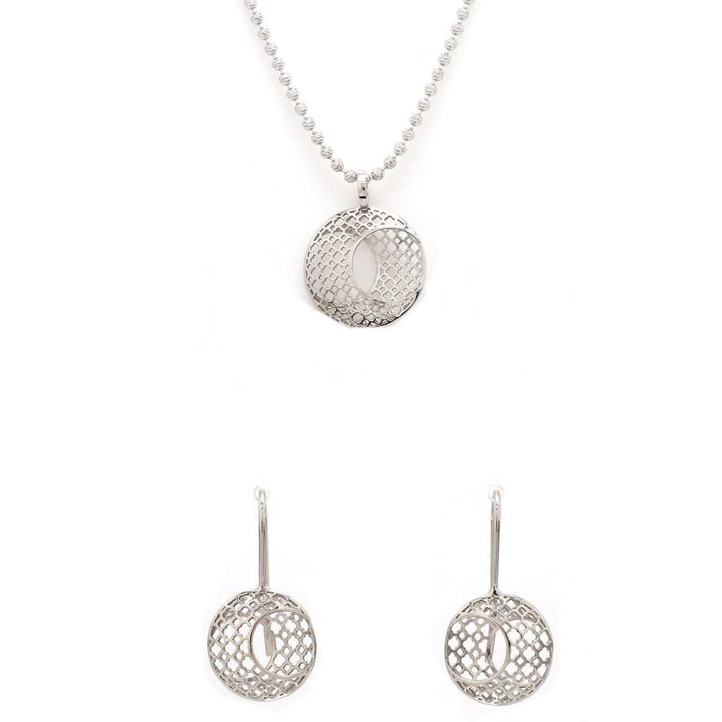 Jewelove™ Pendants & Earrings Pendant Set Designer Platinum Pendant Set for Women JL PT P E 210