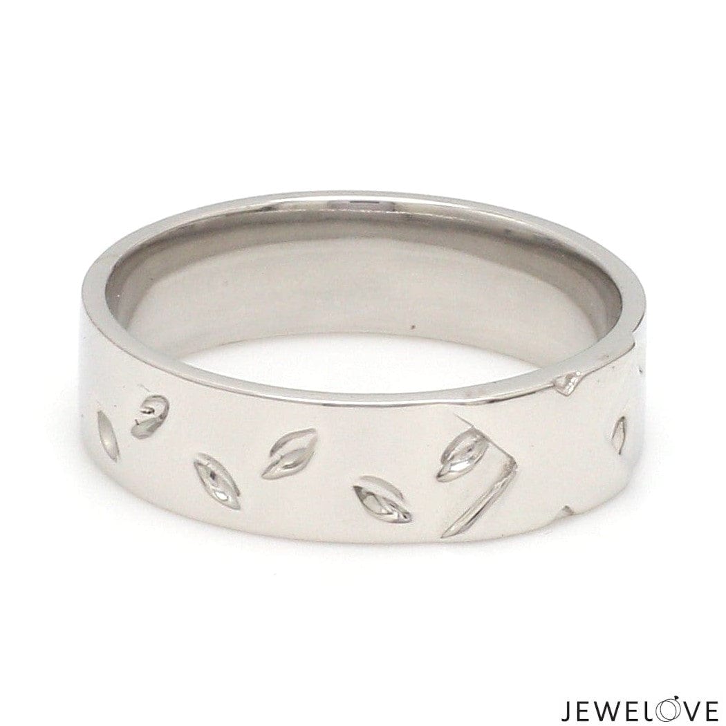 Jewelove™ Rings Designer Platinum  Princess Diamond Cut Couple Ring JL PT CB 87