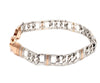 Jewelove™ Bangles & Bracelets Designer Platinum & Rose Gold Bracelet for Men JL PTB 750R