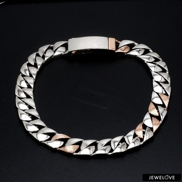 Buy Sparkling White Zircon Stone Luxury Rose Gold Designer Bracelet for  Female