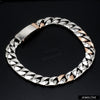 Jewelove™ Bangles & Bracelets Designer Platinum & Rose Gold Bracelet for Men JL PTB 752