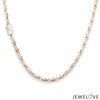 Jewelove™ Chains Designer Platinum Rose Gold Chain with Alternate Links JL PT CH 782