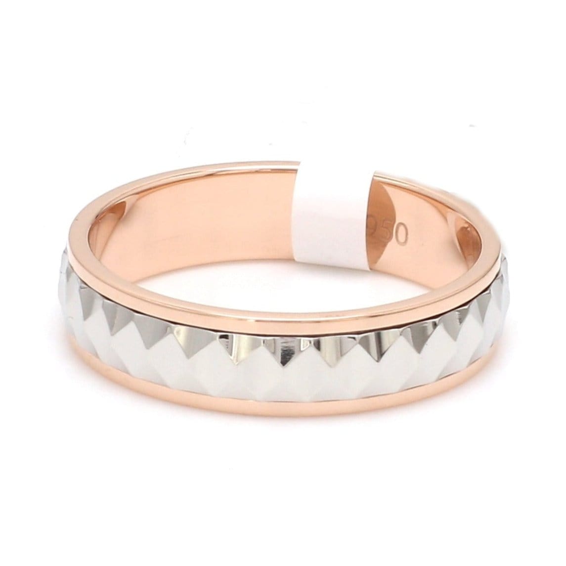 Jewelove™ Rings Designer Platinum & Rose Gold Couple Rings JL PT 1113