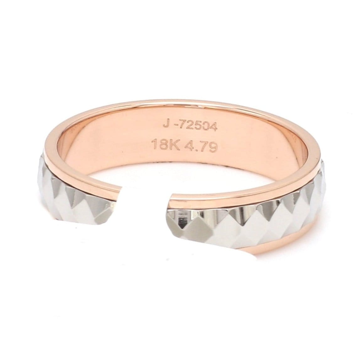 Jewelove™ Rings Designer Platinum & Rose Gold Couple Rings JL PT 1113