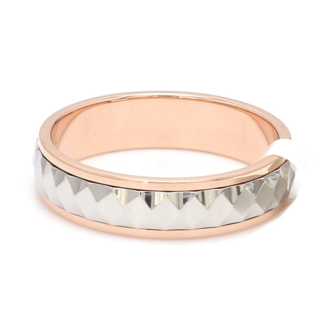 Jewelove™ Rings Designer Platinum & Rose Gold Couple Rings JL PT 1113