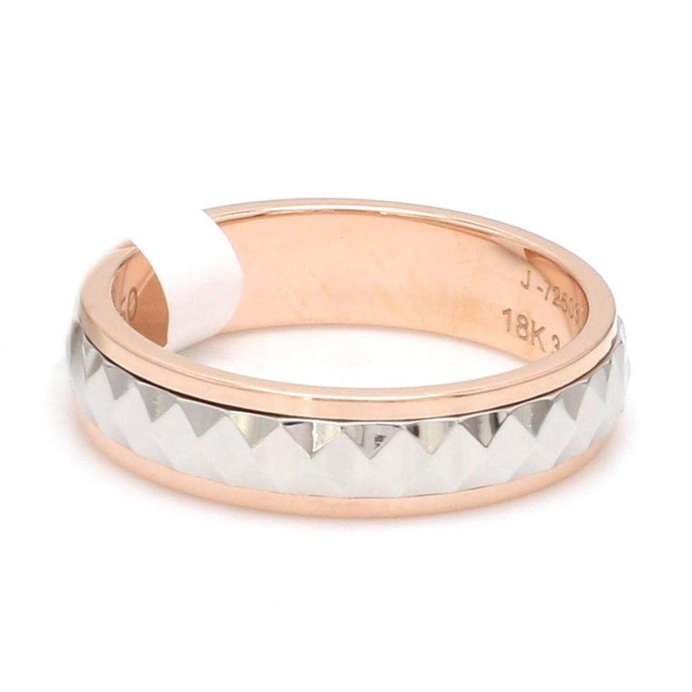 Jewelove™ Rings Designer Platinum & Rose Gold Couple Rings JL PT 1113