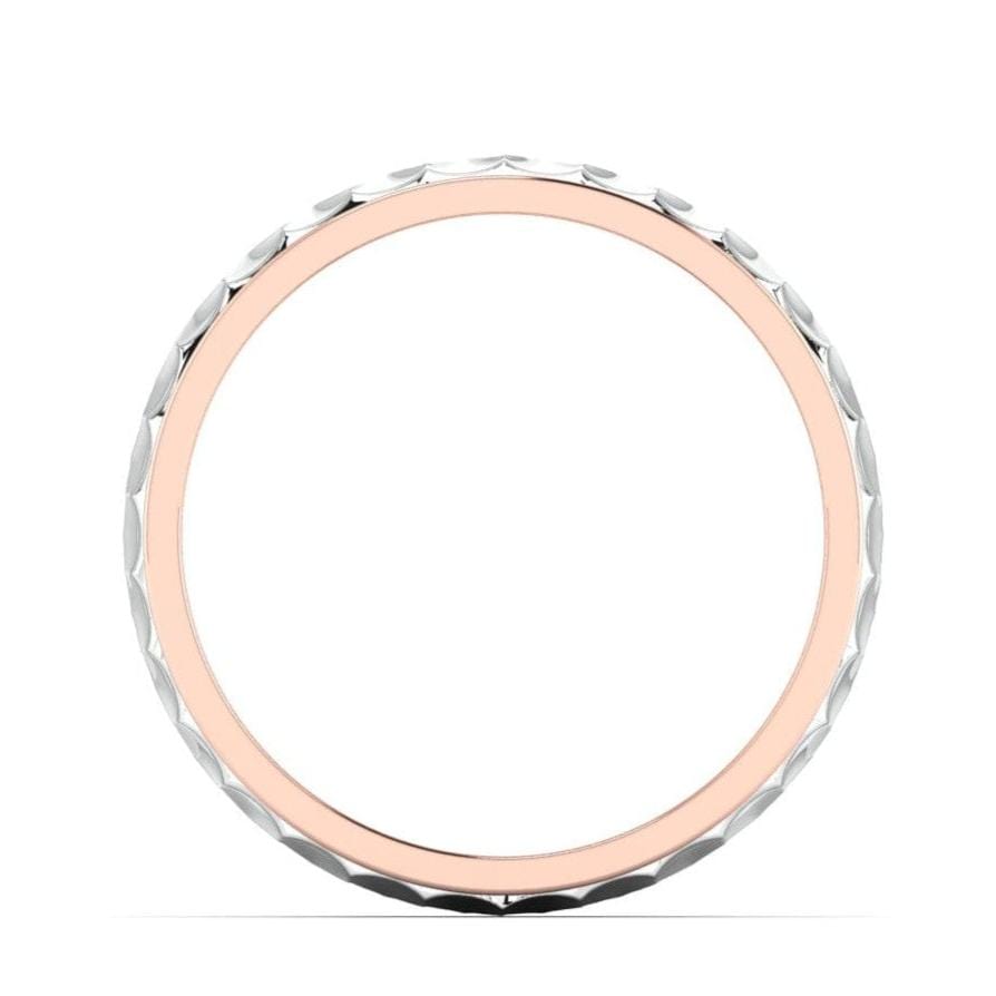 Jewelove™ Rings Designer Platinum & Rose Gold Couple Rings JL PT 1113