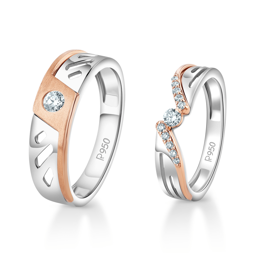 New Arrivals Platinum Love Bands Rings