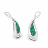 Jewelove™ Pendants & Earrings Designer Platinum Set with Diamond & Emerald for Women JL PT PE NL8523-E
