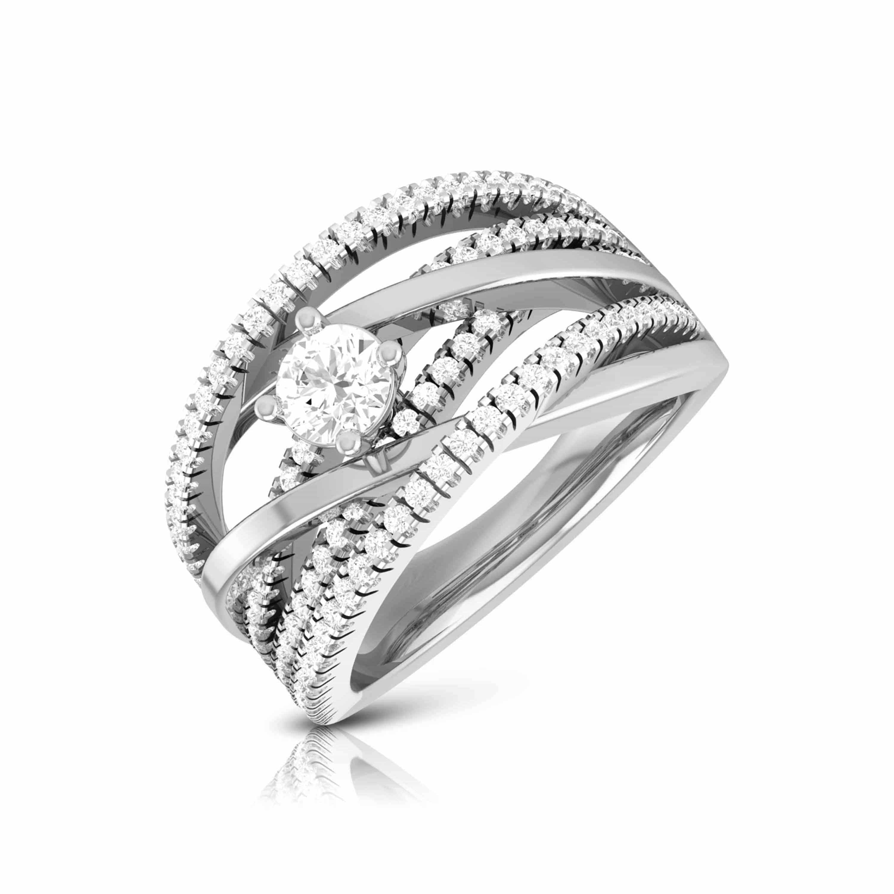 Buy New Flower Shape Diamond Ring | Kasturi Diamond