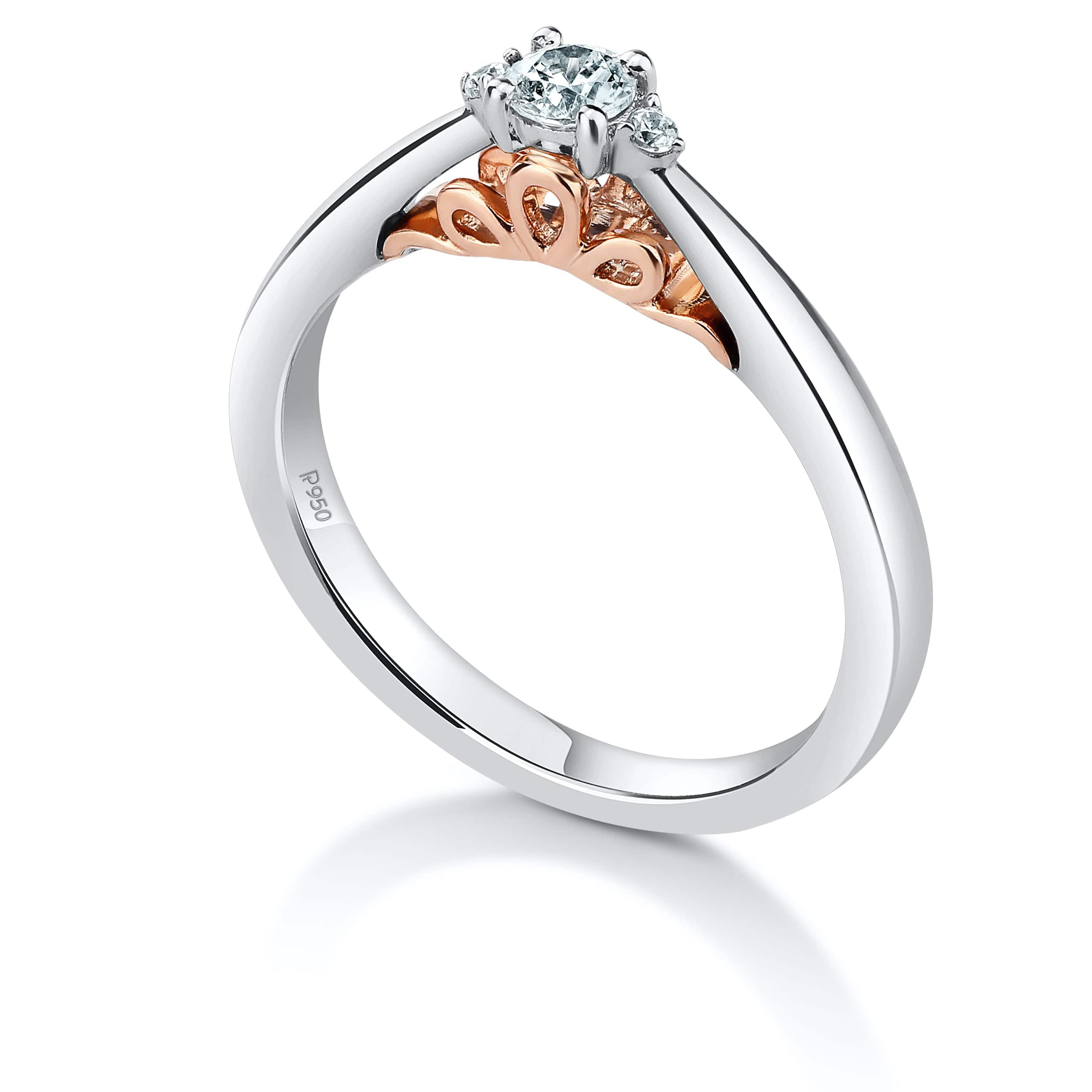 Diamond - Ladies Ring - 0.27ct - Rose Gold | Gujjadi Swarna Jewellers