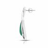 Jewelove™ Earrings Designer Platinum with Diamond & Emerald Earrings for Women JL PT E NL8523-E