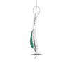Jewelove™ Pendants Designer Platinum with Diamond & Emerald Pendant for Women JL PT P NL8523-E