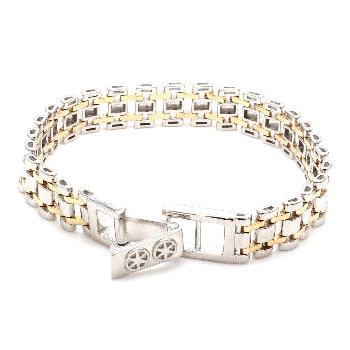 Designer Platinum Yellow Gold Bracelet for Men JL PTB 777