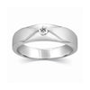 Jewelove™ Rings Designer Single Diamond Platinum Ring for Men SJ PTO 312